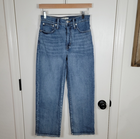 Madewell Slim Wide Leg Crop Jeans Size 25 - Picture 1 of 11
